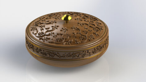 Wooden Traditional Bowl 3D Model