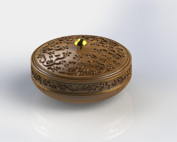 Wooden Traditional Bowl 3D Model
