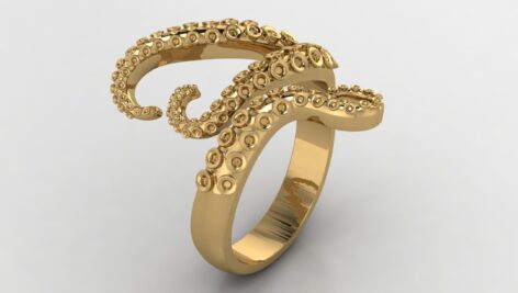 Octopus Ring 3D Model