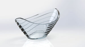 Glass beggar’s Bowl 3D Model Image 1