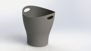 Office Bin 3D Model Image 1