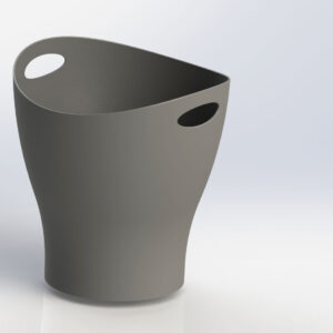 Office Bin 3D Model Image 1