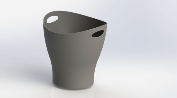 Office Bin 3D Model Image 1