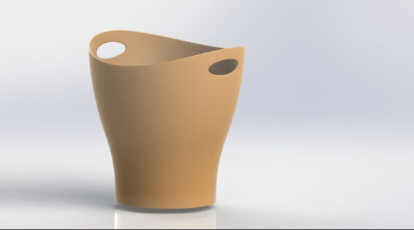 Office Bin 3D Model Image 3