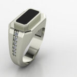 Prestige Solitaire Ring 3D Model Image 1