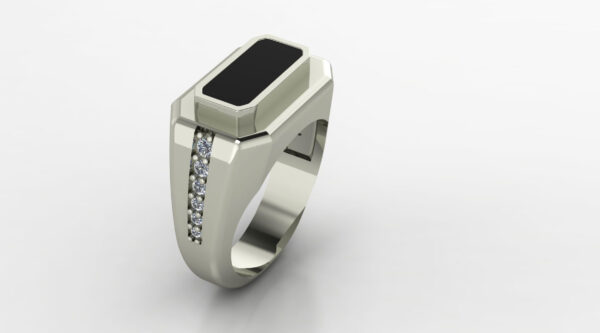 Prestige Solitaire Ring 3D Model Image 1