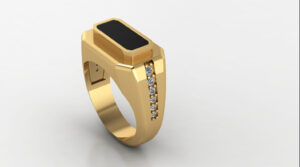 Prestige Solitaire Ring 3D Model Image 2