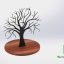 Tree Metal Table Decor 3D Model Main Image