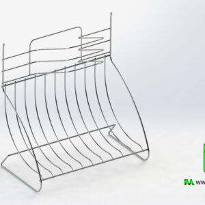 Dish and Tray Drainer 3D Model 3D Model image 1