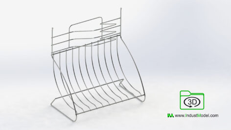 Dish and Tray Drainer 3D Model 3D Model image 1