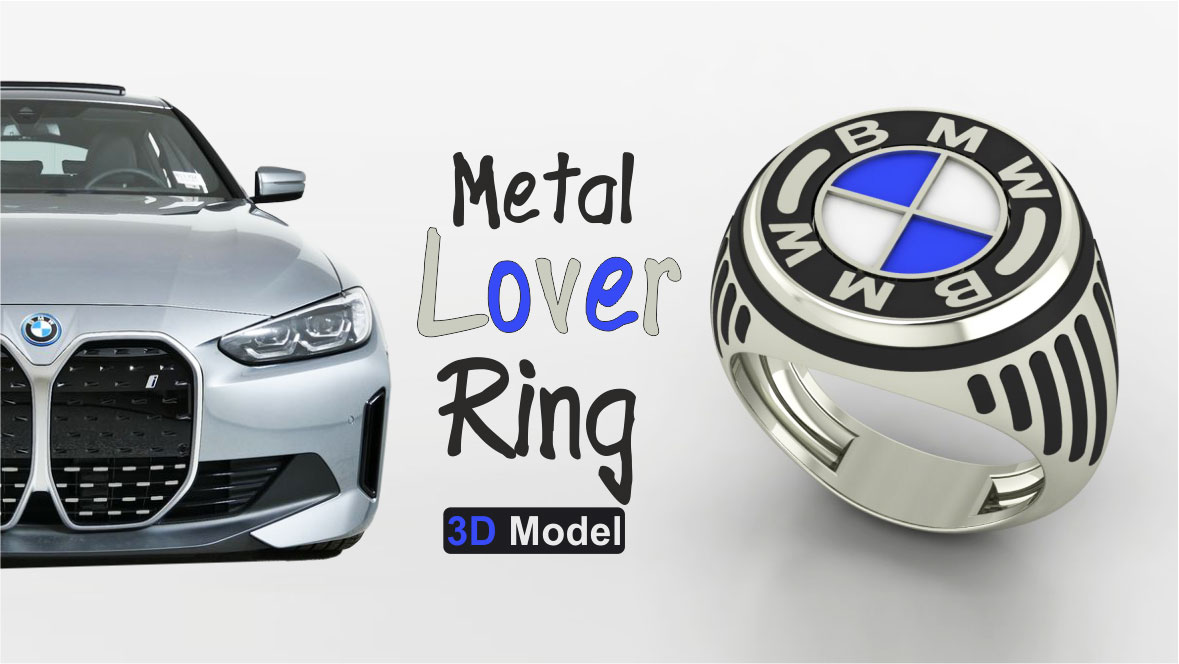 Metal Lover Ring 3D Model