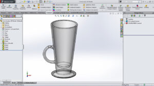 Conical glass 3D Model Image 4