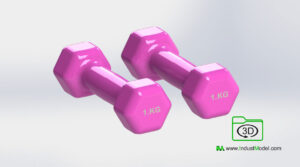 Dumbbell Hand Weights 3D Model