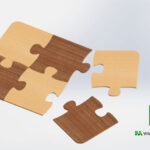 Puzzle Coasters 3D Model image 1 L