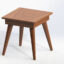 Small Wood Tea Table 3D Model image 1