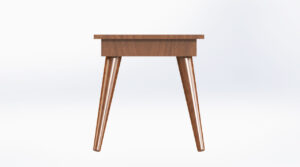 Small Wood Tea Table 3D Model image 2