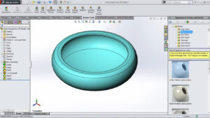 Wide Glazed Vase 3D Model Image w4