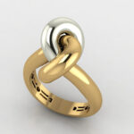 Knot Ring 3D Model Image