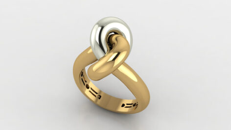 Knot Ring 3D Model Image