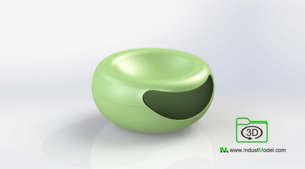 Seed Eating Bowl 3D Model image 1