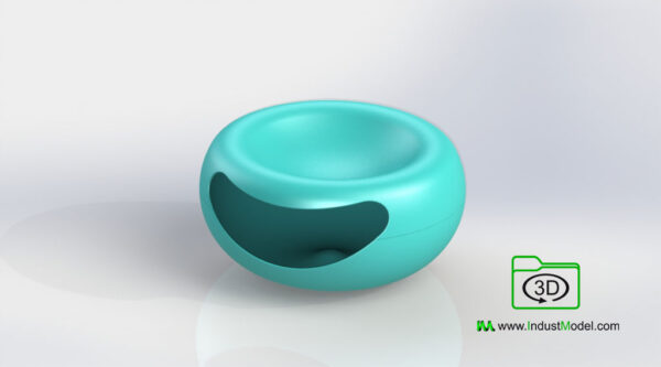 Seed Eating Bowl 3D Model image 2