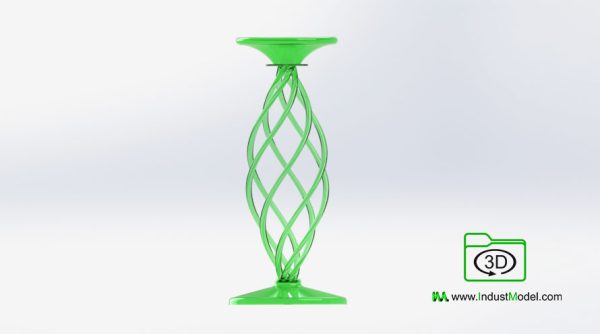 Glass vase base 3D model