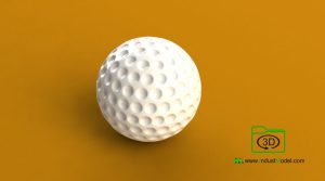 Golf Ball 3D Model Image 2