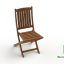Wooden Folding Chair 3D-Image 2