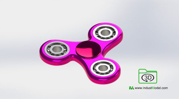 Fidget spinner 3D Model image 3