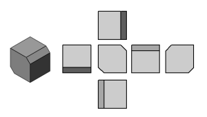 Cube with Chamfer