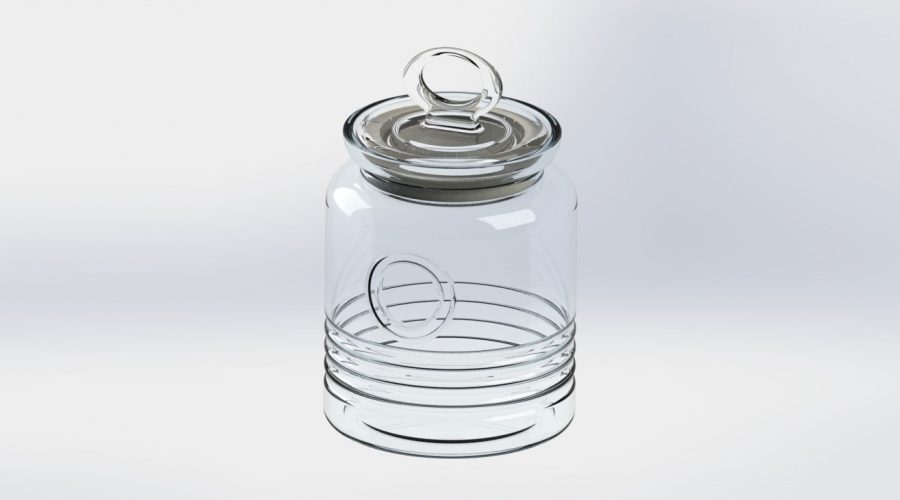 Candy Jar 3D Model main image