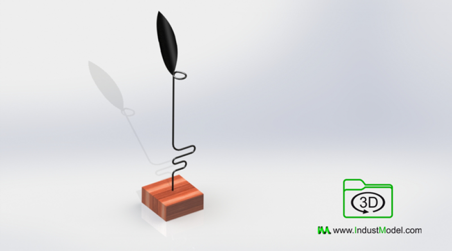 Leaf-Candlestick-3D-Model